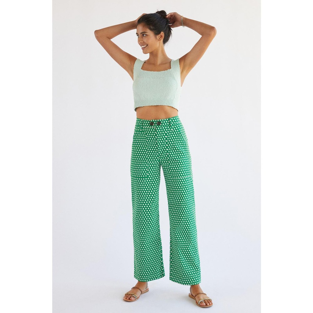 Maeve Anthropologie | Colette Cropped Wide-Leg Pants | Perfect for Spring!